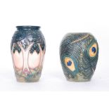 Two small Moorcroft Pottery vases,