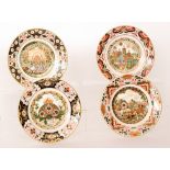 A set of four Royal Crown Derby Imari Christmas plates from a limited edition of 1750,