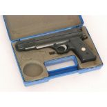 A Webley Nemisis .22 air pistol in fitted carrying case and an Italian Beretta .