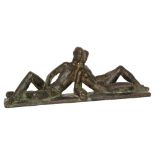 Siegfried Charoux (Austrian 1896 - 1967) - A 20th Century bronze sculpture of two reclining nude