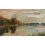 ALFRED HEATON COOPER (1863-1929) - Birds over Lake Buttermere, watercolour, signed,