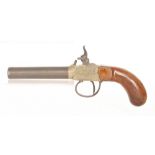 An early 19th Century percussion cap pistol,