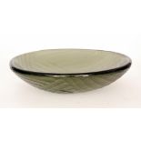 A large mid 20th Century Italian Murano glass bowl of shallow circular form decorated to the