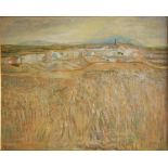 RICHARD BEER (1928 - 2017) - 'Blauzac No.1', oil on canvas,signed, framed, 101cm x 126cm.