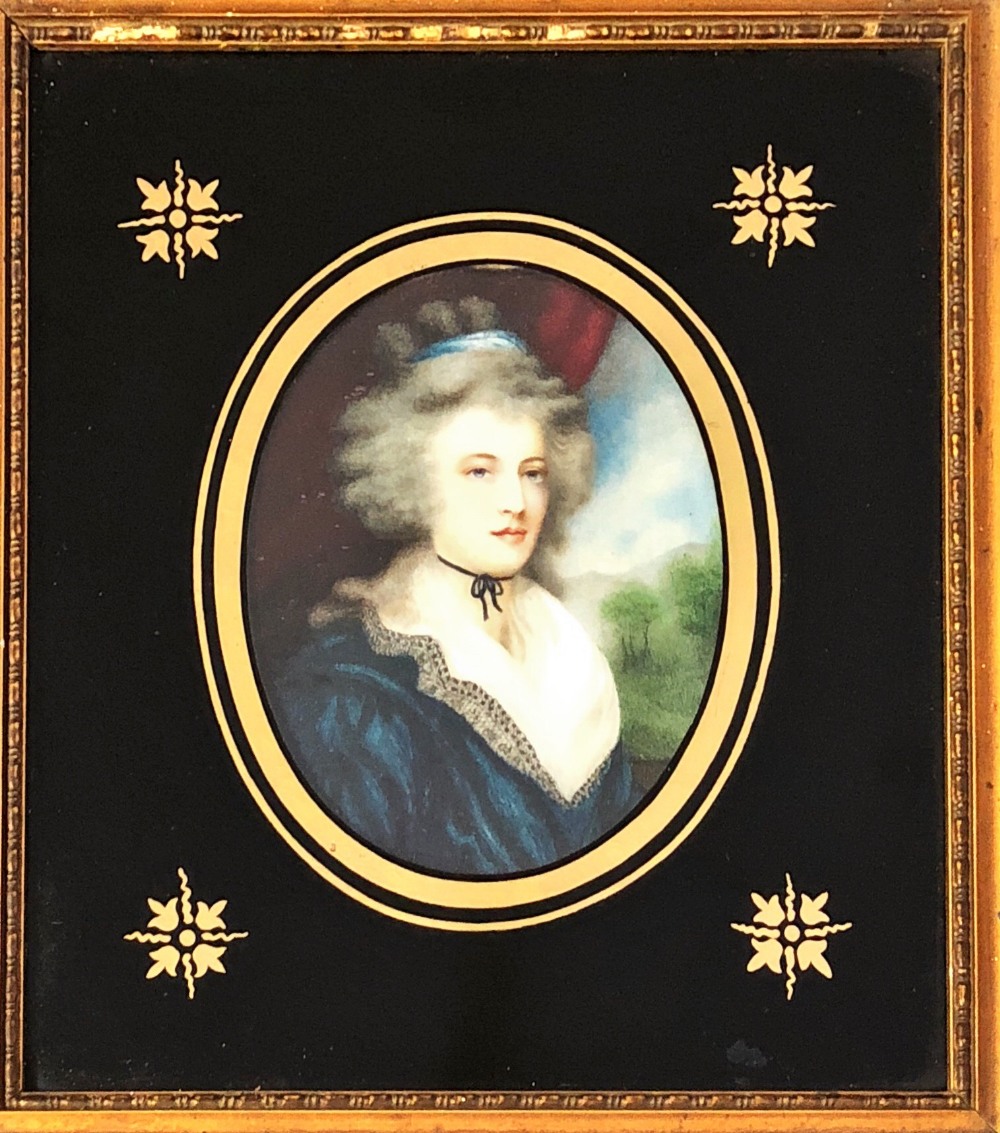 Andrew Plimer, British Miniaturist (1763 - 1837) "Viscountess Mountjoy,