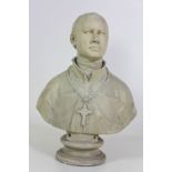 After Peter Turnereilli, Sculptor (1774 - 1839) A very large plaster Bust of "J.K.L.