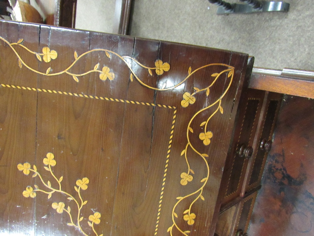 A very fine and important early 19th Century Killarney wood arbutus and marquetry Davenport Desk, - Image 9 of 14