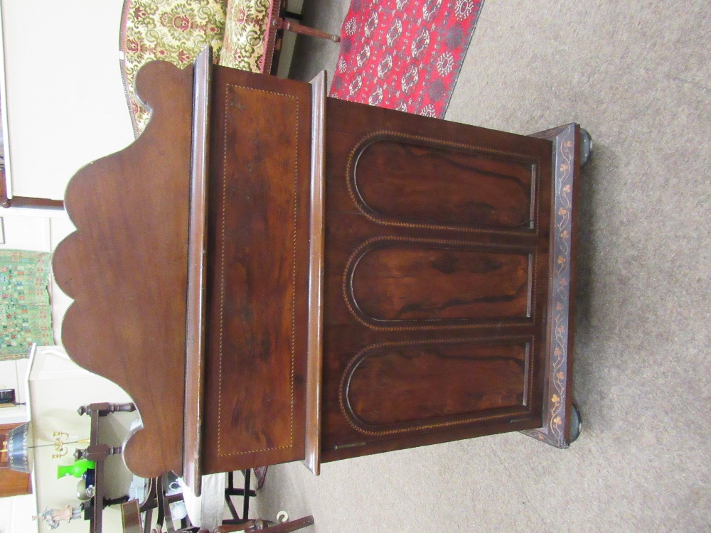 A very fine and important early 19th Century Killarney wood arbutus and marquetry Davenport Desk, - Image 6 of 14