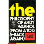 Signed by Andy Warhol Warhol (Andy) The Philosophy of Andy Warhol,