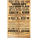 Ephemera: A very large printed broadside Auction Poster for sale of Important Suburban Licensed