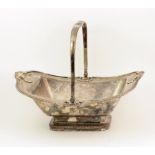 Wicklow Militia Mess Plate A heavy 19th Century silver plated swing handle Fruit Basket,