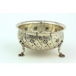 A very good Irish 18th Century circular Sugar Bowl, by R. Sawyer, Dublin c.