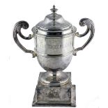 "The Tickell Cup - Punchestown" A massive two handle Trophy Cup - "The Tickell Cup & Cover,