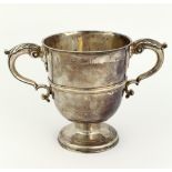 A heavy large Irish late George II silver two handled Cup, Dublin c. 1750, possibly by Wm.