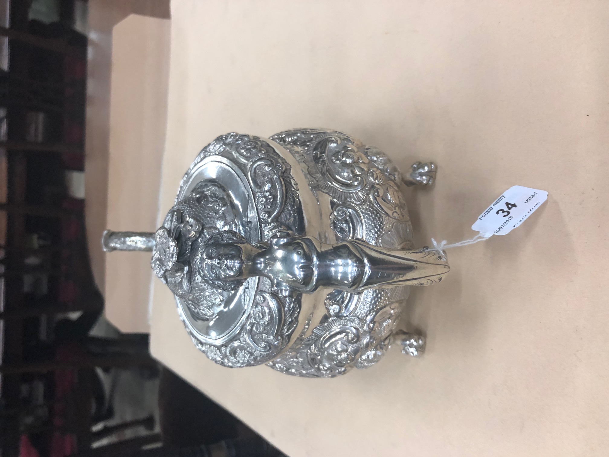 An important heavy late George III Irish silver Teapot, by James Le Bas, Dublin c. - Image 3 of 19