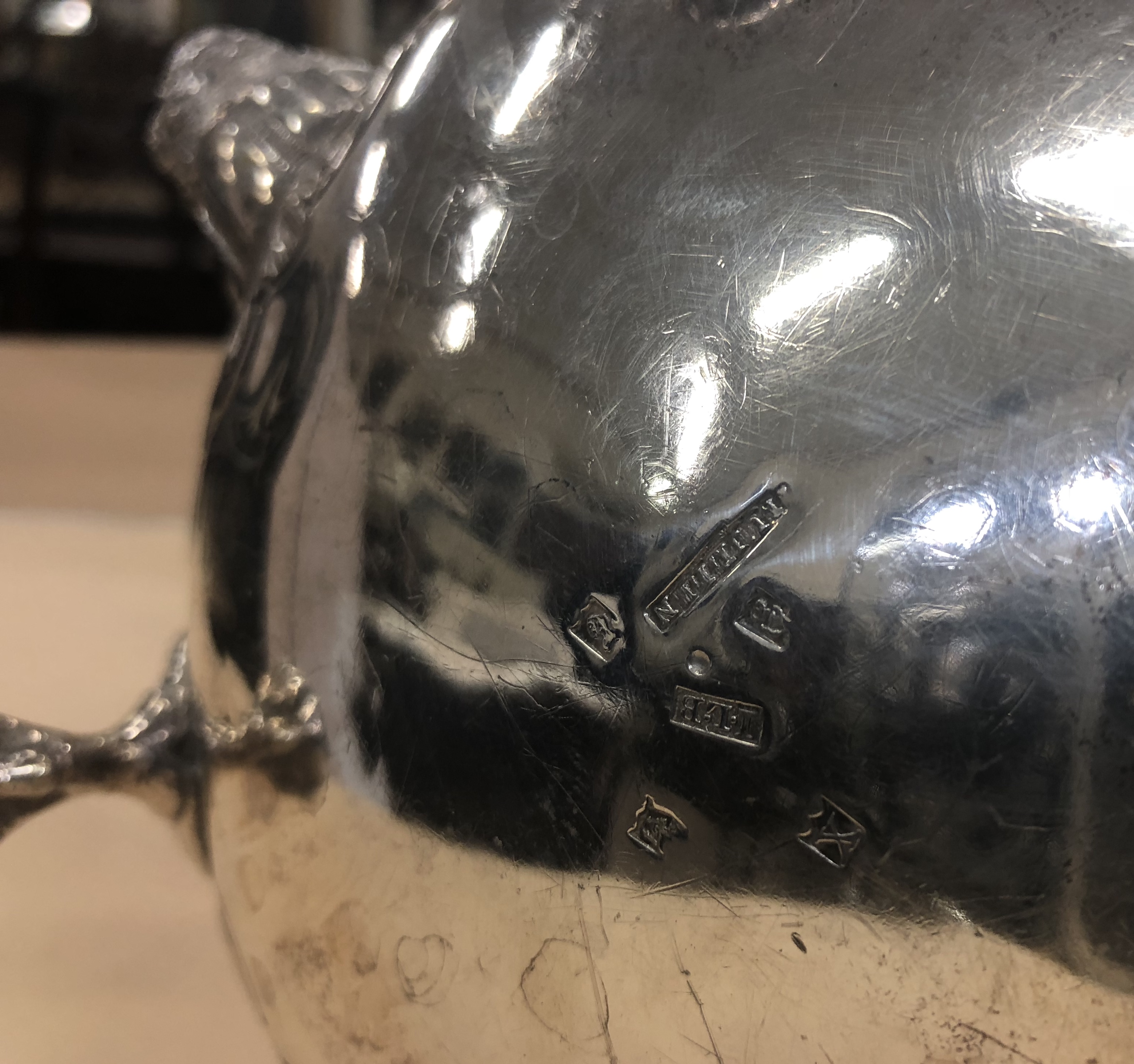 An important heavy late George III Irish silver Teapot, by James Le Bas, Dublin c. - Image 15 of 19