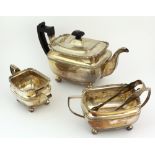 A large late George III Irish silver Tea Service,