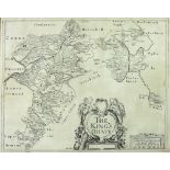 Irish Map: Petty (Sir William) The Kings County," c.