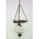 A Regency style domed glass Ceiling Light,