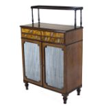 A desirable George III period satinwood and ebony Side Cabinet,