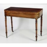 A 19th Century fold-over Card Table,