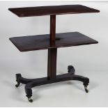 An unusual 19th Century metamorphic mahogany Dumbwaiter,