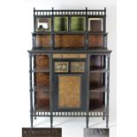 An attractive 19th Century "Aesthetic" Display Cabinet, by Lamb of Manchester,