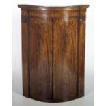 An attractive 19th Century mahogany Hanging Corner Cabinet,