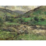 James Humbert Craig, RUA, RHA (1878 - 1944) "Rocky Mountain Scene," O.O.B., approx.