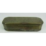 An early 18th Century Dutch brass Tobacco Box,