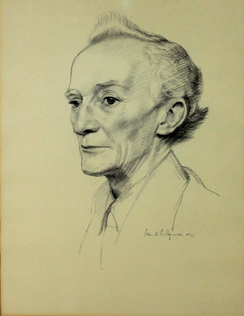 Sean O'Sullivan (1906 - 1964) "Portrait of Cathal O'Shannon," pencil, signed and dated 1941,