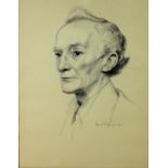 Sean O'Sullivan (1906 - 1964) "Portrait of Cathal O'Shannon," pencil, signed and dated 1941,