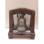 A very heavy antique bronze Estate Bell, with moulded date 1807,