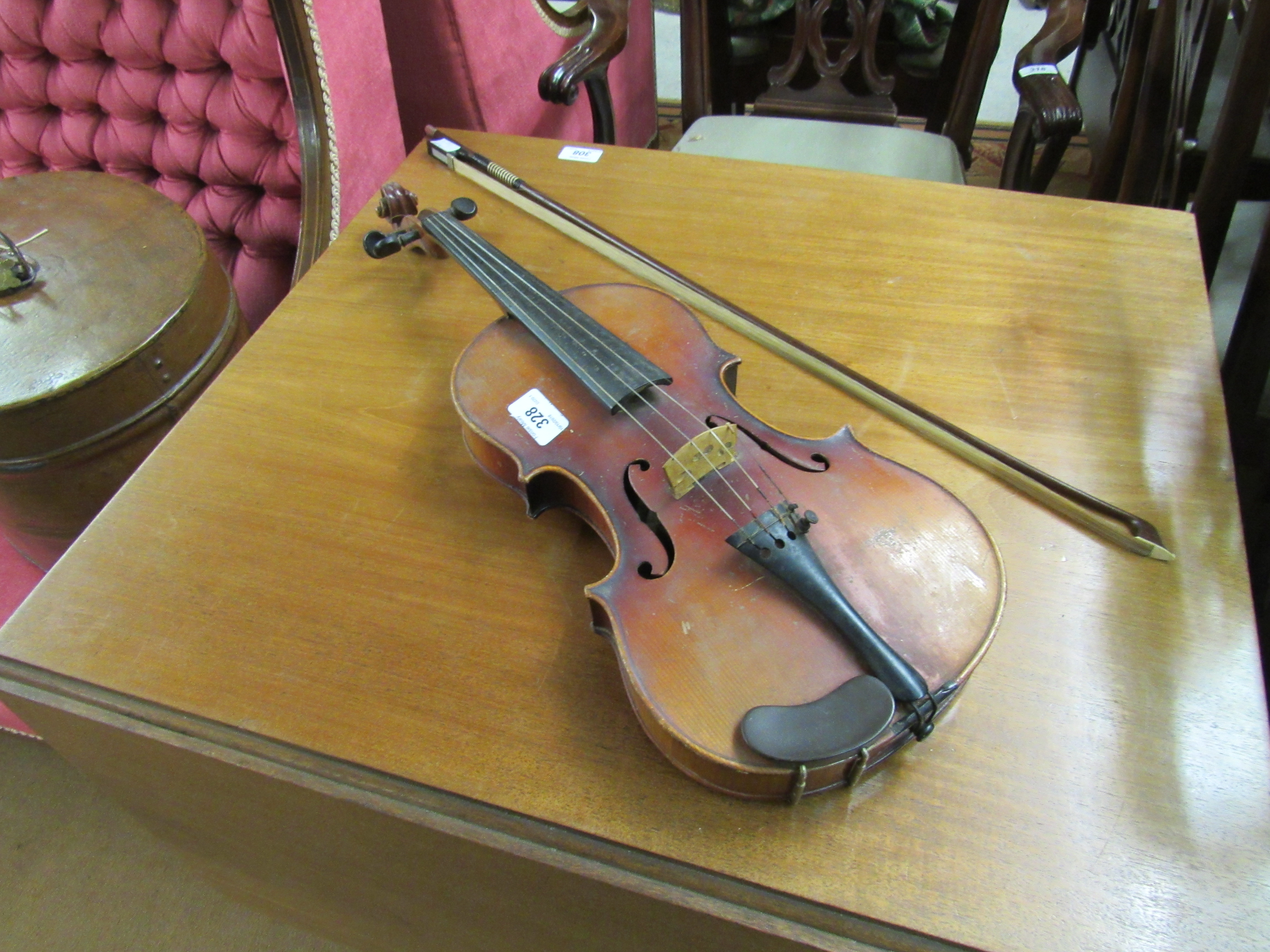 A late 19th Century Czechoslovakian Violin, by "Nicolaus Amatus, - Image 2 of 3