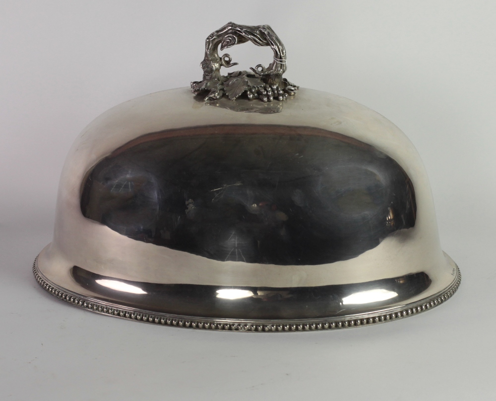 A fine 19th Century large silver plated Dish Cover,