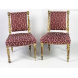 A pair of late 18th Century French carved giltwood Side Chairs,