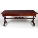 An early Victorian mahogany Library Table,