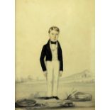 Attributed to Adam Buck Two attractive watercolour Portraits of Young Gentlemen (Samuel Redmond