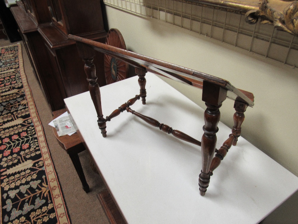 A 19th Century mahogany Bookstand, on turned supports. - Image 4 of 4