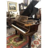 An attractive mahogany cased Boudoir or Baby Grand Pianoforte, by Collard & Collard, London.