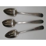 A good pair of Irish George III silver Serving Spoons, by Samuel Neville ?, Dublin c.