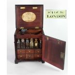 An important 19th Century mahogany Apothecary Domestic Chest, by Stock of London,