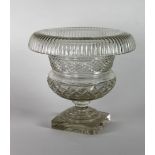 A fine quality Waterford glass Bowl, with over hanging rim,