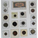 A varied collection of 18th & 19th Century Irish and British Tokens and Coins,