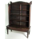 A William IV period Irish mahogany Open Bookcase, possibly by Williams & Gibton,