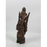 A late 19th Century / early 20th Century carved wooden African (Congo) Fertility Figure,