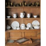 Box: A Wedgewood bone china Tea Service, with two matching teapots,