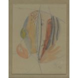 Leopold Survage, French-Russian (1879-1968) "Abstract 1" watercolour and pencil,