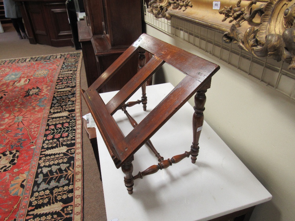 A 19th Century mahogany Bookstand, on turned supports. - Image 3 of 4