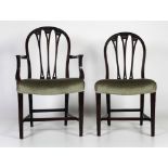 A fine quality set of 12 (10 + 2) late 19th Century Dining Chairs,